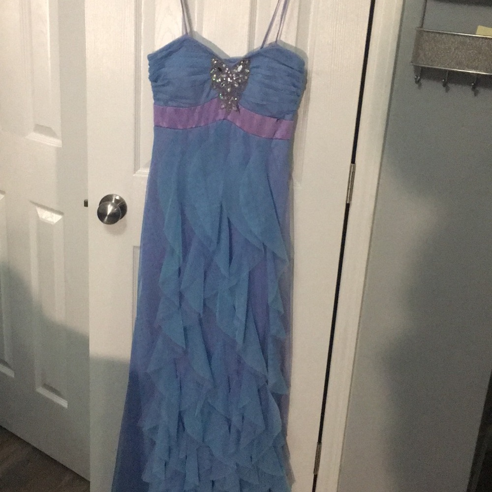 Blue and purple Teeze Me Petal Dress